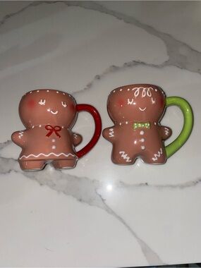 New Target Threshold 10oz Gingerbread Man Boy & Girl Holiday Coffee Mug
